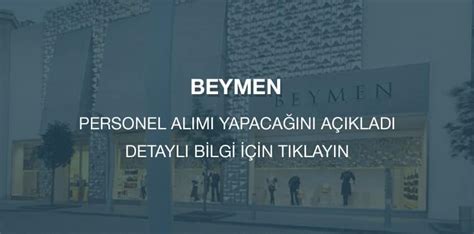 Beymen Club İş İlanları ve Personel Alımı 2024