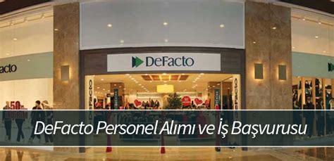 Defacto İş İlanları ve Personel Alımı 2024